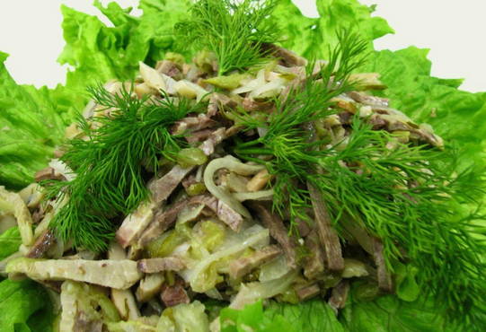 Insalata di lingua e mele