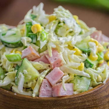 Insalata di prosciutto e cavolo