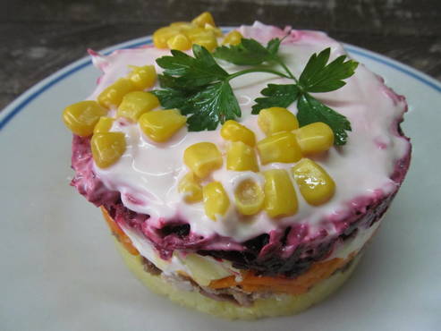 Rote-Bete-Karotten-Kartoffel-Salat
