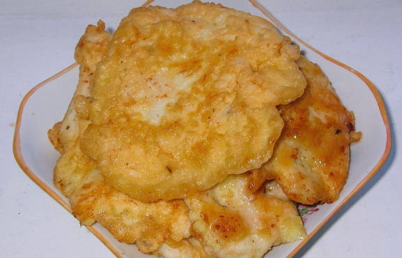 Bocconcini di pollo con maionese in padella