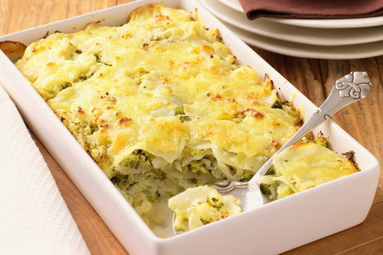 Blumenkohlauflauf mit Fleisch