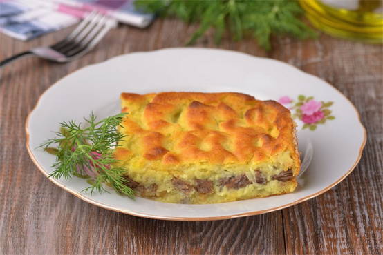 Kartoffelauflauf mit Rindfleisch