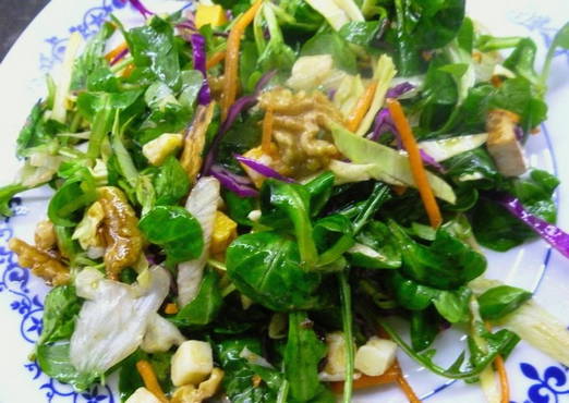 Pilz-Käse-Salat