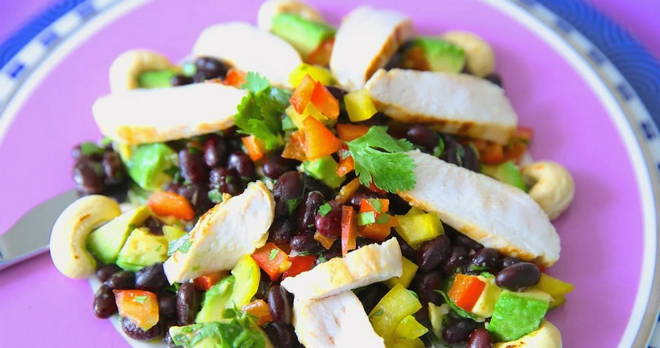 Insalata di avocado e fagioli