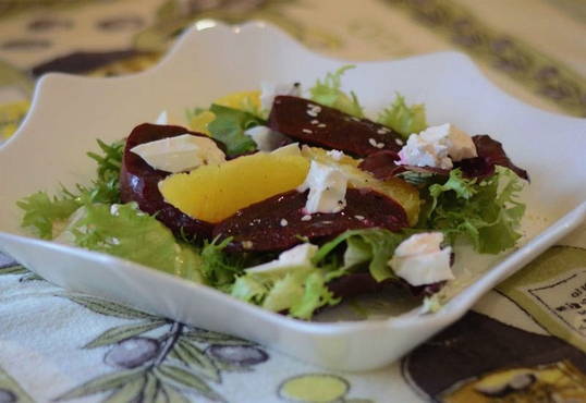 Insalata di barbabietole con arance