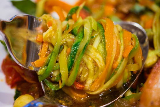 Koreanische Zucchini wie auf dem Markt