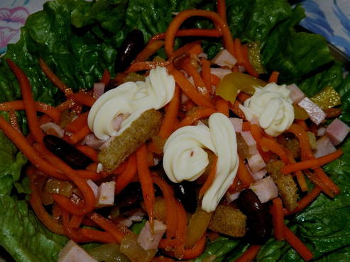 PP-Salat mit Bohnen