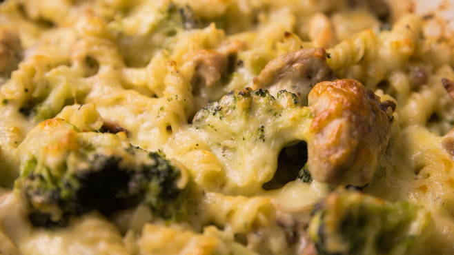 Pasta- und Hühnchen-Auflauf