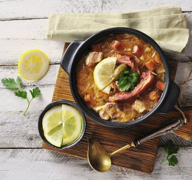 Soljanka mit Sauerkraut