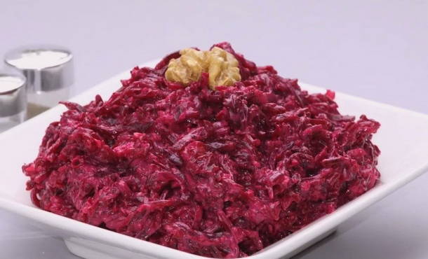 Insalata di barbabietole come in sala da pranzo