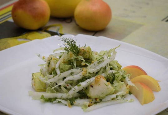 Pekingkohl und französischer Senfsalat