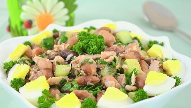 Tonijn en Bonensalade