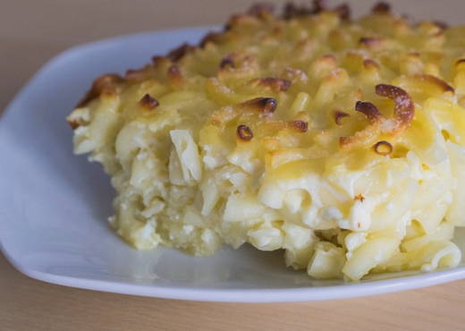 Süßer Pasta-Auflauf