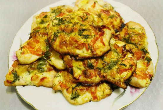 Costolette di pollo con pomodori