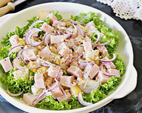 Insalata di prosciutto senza maionese
