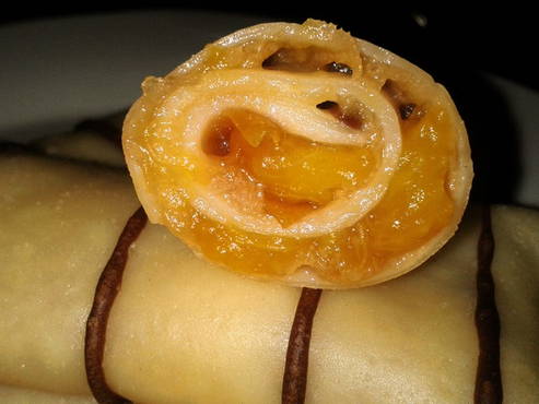 Pannenkoeken met fruitvulling