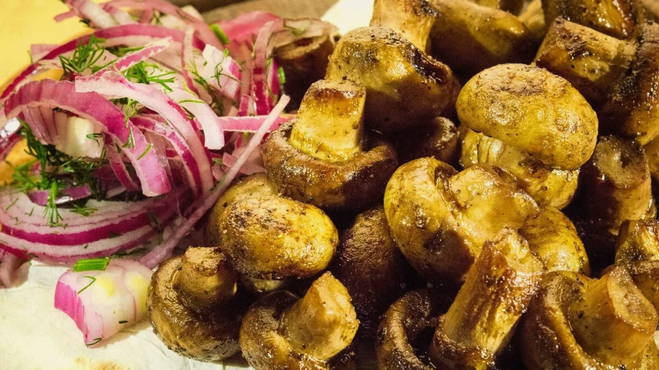 Champignon alla griglia senza marinata