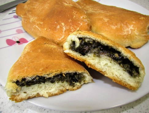 Sauerampferkuchen aus Hefeteig