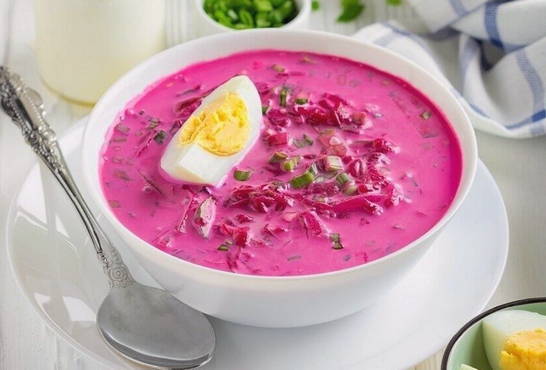 Hideg borsch citromsavval