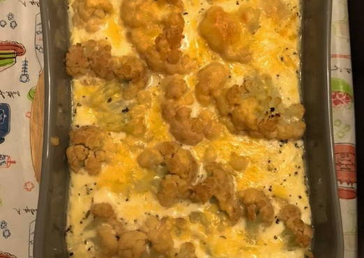 Blumenkohlauflauf mit Hühnchen