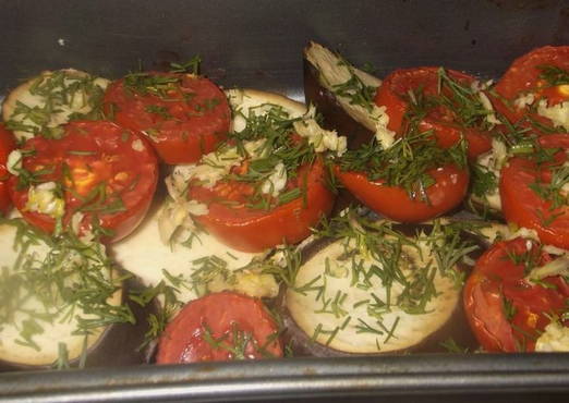 Grillezett zöldségek fokhagymával