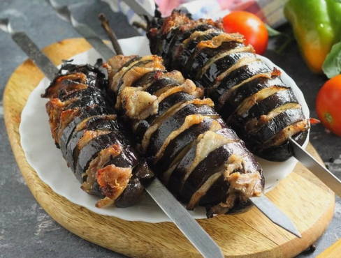 Spiedini di melanzane