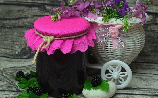 Maulbeermarmelade mit Gelatine