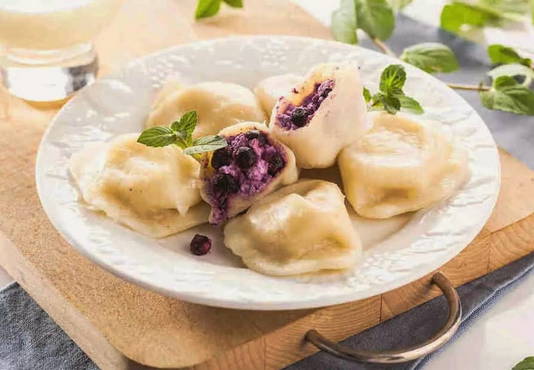Gnocchi con mirtilli surgelati