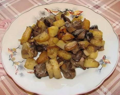 Prženi vrganje s krumpirom
