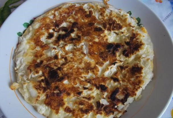 Pita pigra con formaggio in padella