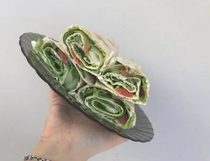 Lavash in PP con pesce rosso