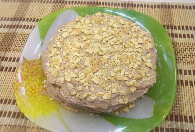 Torta biscotto Maria senza cottura