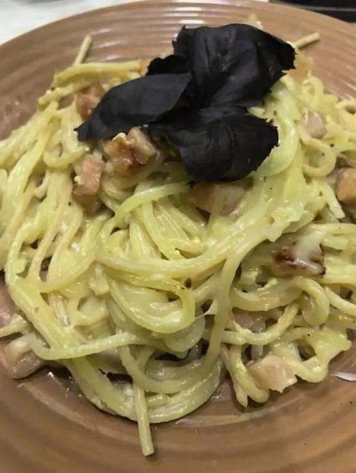 Carbonara-pasta met 10% room