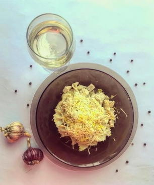 Kip en room Carbonara Pasta - Het klassieke recept