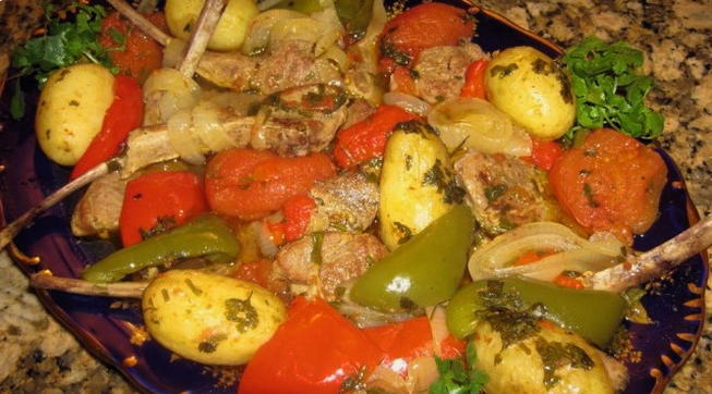 Lamm-Khashlama in Aserbaidschan