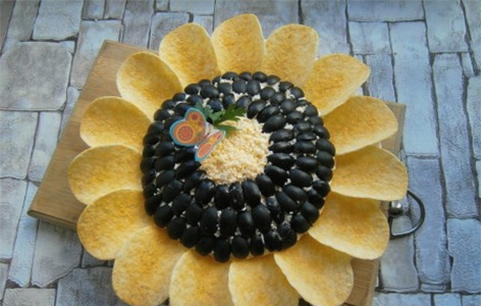 Insalata di girasoli con petto di pollo