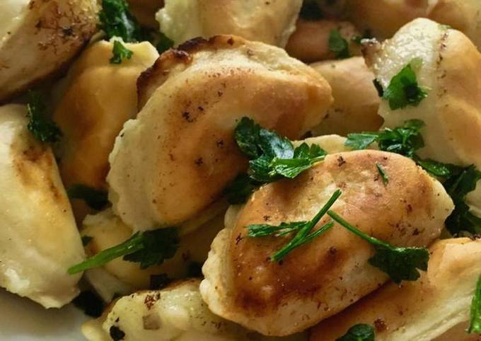 Gnocchi fritti con patate in padella