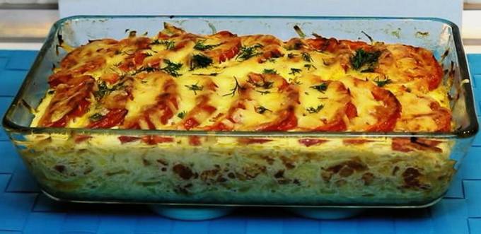 Ofenkartoffel, Hackfleisch, Tomaten-Käse-Auflauf