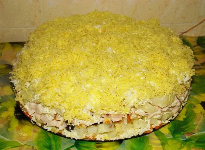 Geräucherter Hühnersalat, Pflaumenkäse