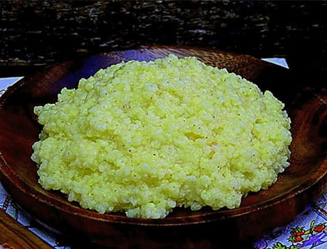 Weizenbrei in der Mikrowelle
