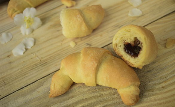 Bagels mit Trockenhefemarmelade