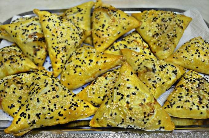Samsa med pumpa och kyckling