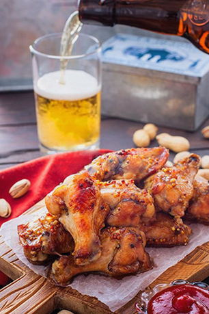 Alette croccanti per accompagnare la birra al forno