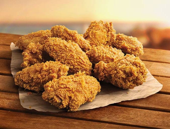 Szárnyak, mint a KFC lisztben