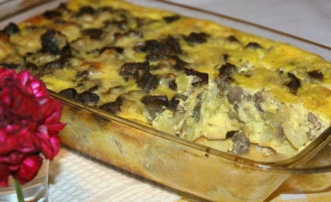 Fegato di pollo con patate al forno