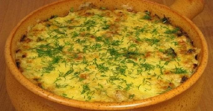Kyllingelever i creme fraiche med løg i ovnen