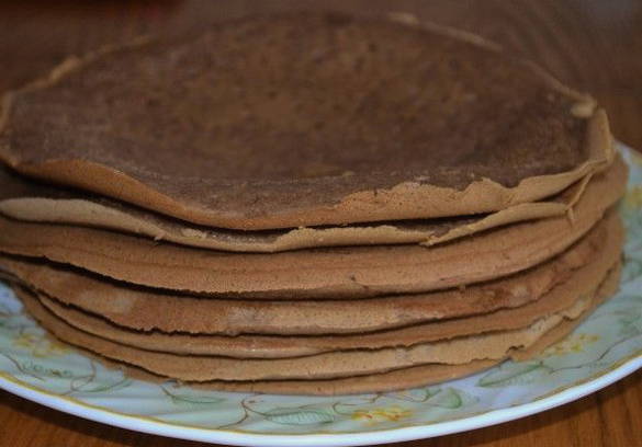 Kefircakes voor cake in een pan
