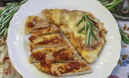 Putensteak im Ofen mit Käse