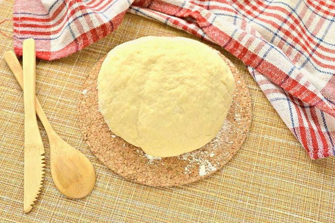 Teig für Manti mit Milch