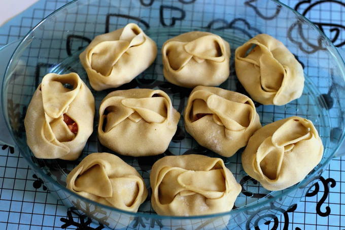 Teig für Manti in einem Redmond Brotbackautomaten